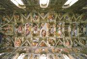 Michelangelo Buonarroti the sistine chapel ceiling USA oil painting artist